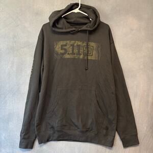 5.11 Tactical Men’s Hoodie Black Pullover Sweatshirt Always Be Ready Graphic Med
